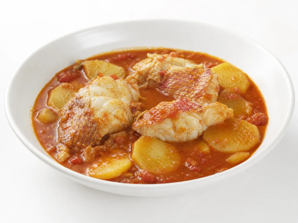 Stoof van rotsvis en aardappel uit Cadaqués