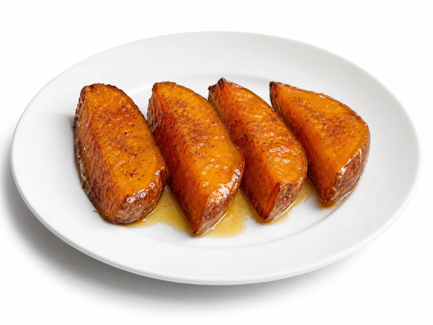 Batata en miel uit Nerja op een witte achtergrond