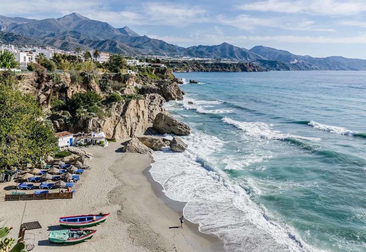 Uitzicht vanaf Balcon de Europa in Nerja